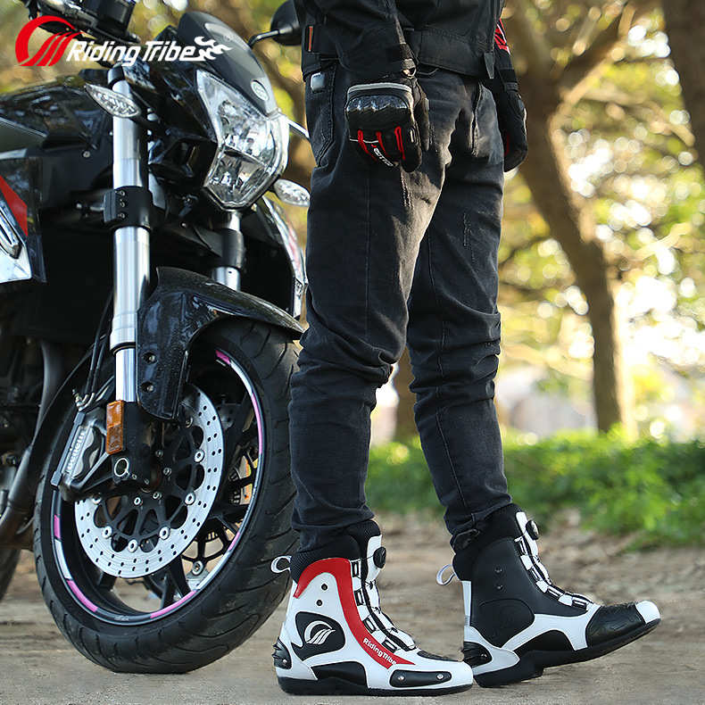 摩托车骑行靴机车鞋防摔防护四季越野赛车短靴子四季摩旅装备国潮