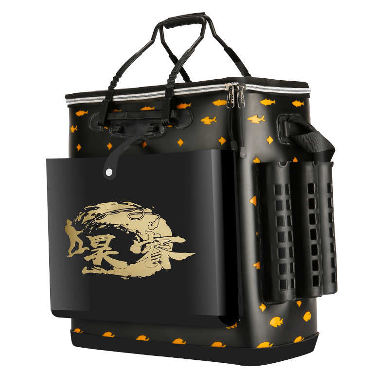 加厚eva多功能钓鱼桶 鱼护桶双层拉杆鱼护桶包双肩背鱼护桶活鱼桶