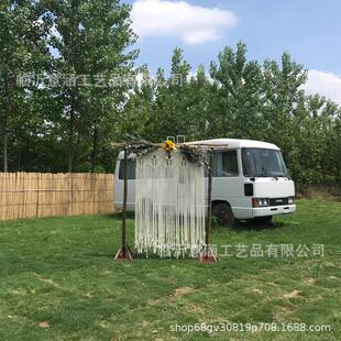工厂成品波西米亚手工编织挂毯门帘隔断婚礼装饰窗帘拍照道具直销