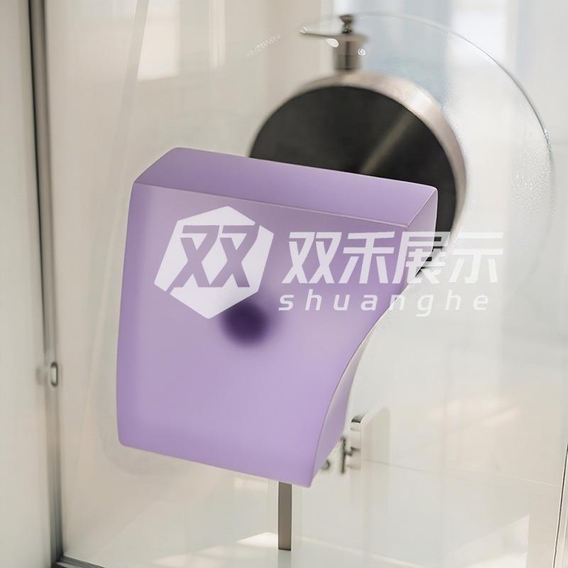 简约亚克力门拉手柜门创意把手设计感玻璃门把手多巴胺拉手粉色
