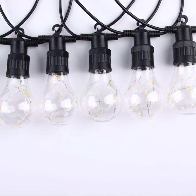 新款A19铜丝灯户外灯露营灯串氛围灯串太阳能灯串彩色灯串