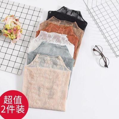 Lace Undershirt for Women 2025 New Style Semi High Neck