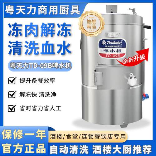 天力TD-09B啤水机商用解冻机排骨肉类酒店食堂全自动清洗血水除腥