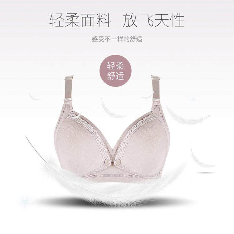 新款直销霞婷哺乳文胸前开扣夏季爆款胸罩女聚拢大罩杯无钢圈文胸