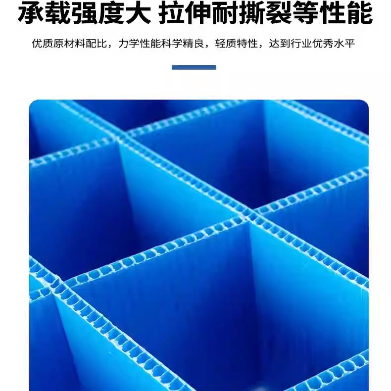 PP塑料中空板防静电隔板刀卡包装箱格挡板瓦楞板周转箱挡板垫板