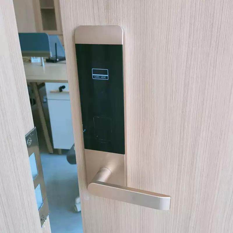 新款直销磨砂酒店客房门锁电子锁智能公寓民宿木门ic刷卡锁宾馆磁