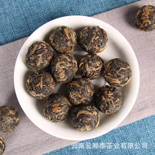 古树红茶 云南凤庆金丝滇红 红茶龙珠 迷你小沱茶 红绣球