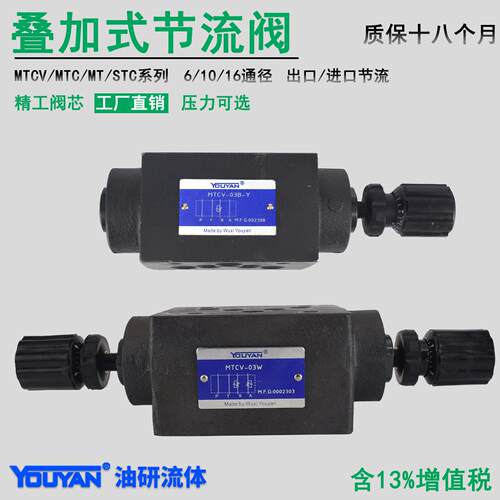 MTCV-02W叠加TVCA双向STC节流阀MTC-03液压06A TVCW 04B TVCB MT