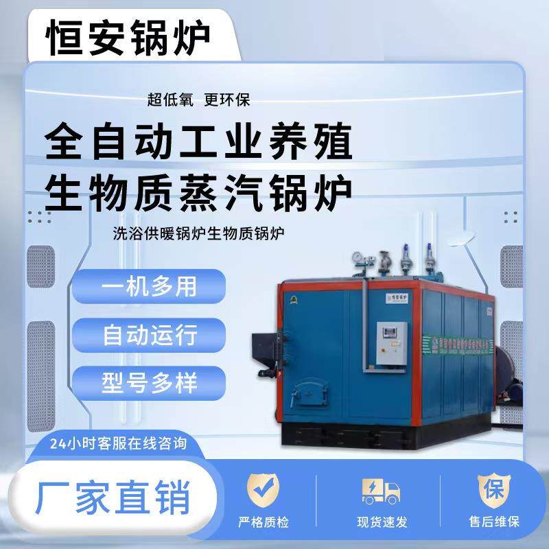 全自动工业养殖洗浴供暖锅炉生物质锅炉智能生物质颗粒蒸汽锅炉