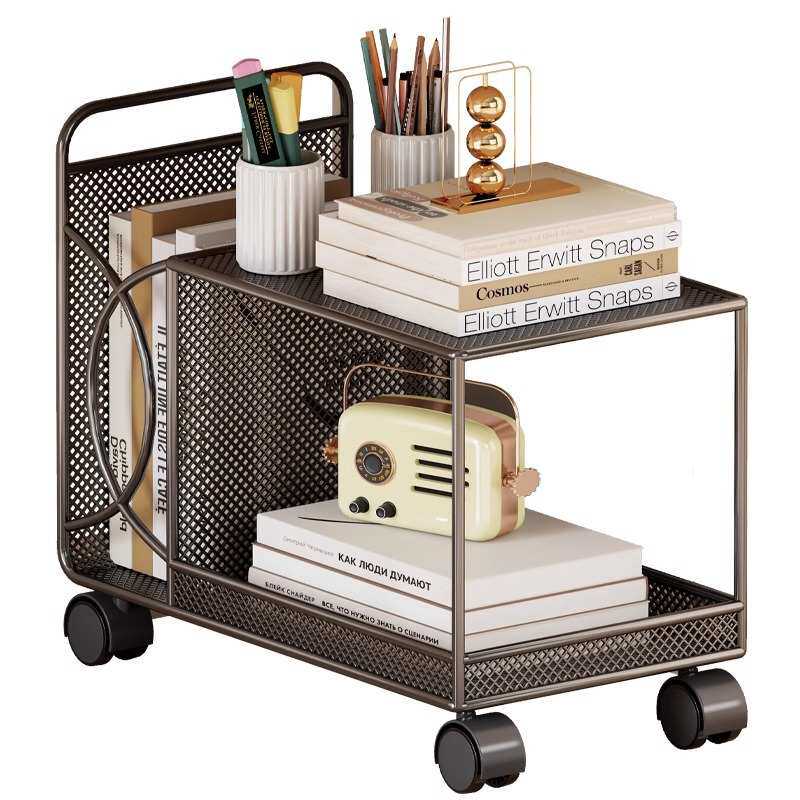 桌下置物架家用客厅装饰摆件收纳柜书桌旁带轮小书架办公室文件柜,收纳整理,收纳柜,淘宝优惠券,粉丝福利购,淘宝优惠卷