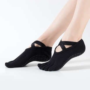 【现货直发】外贸yoga亚马逊爆款五指绑带瑜伽袜分趾舞蹈防滑袜子