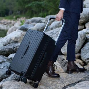 高档Han箱dsree宽拉杆F行李箱刹车减震5轮拉杆双层防拉爆链旅行箱