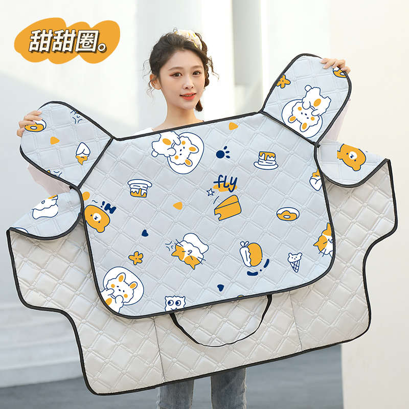 九天电动摩托车挡风被夏季防晒罩薄款电瓶防水防风防雨小遮阳四季