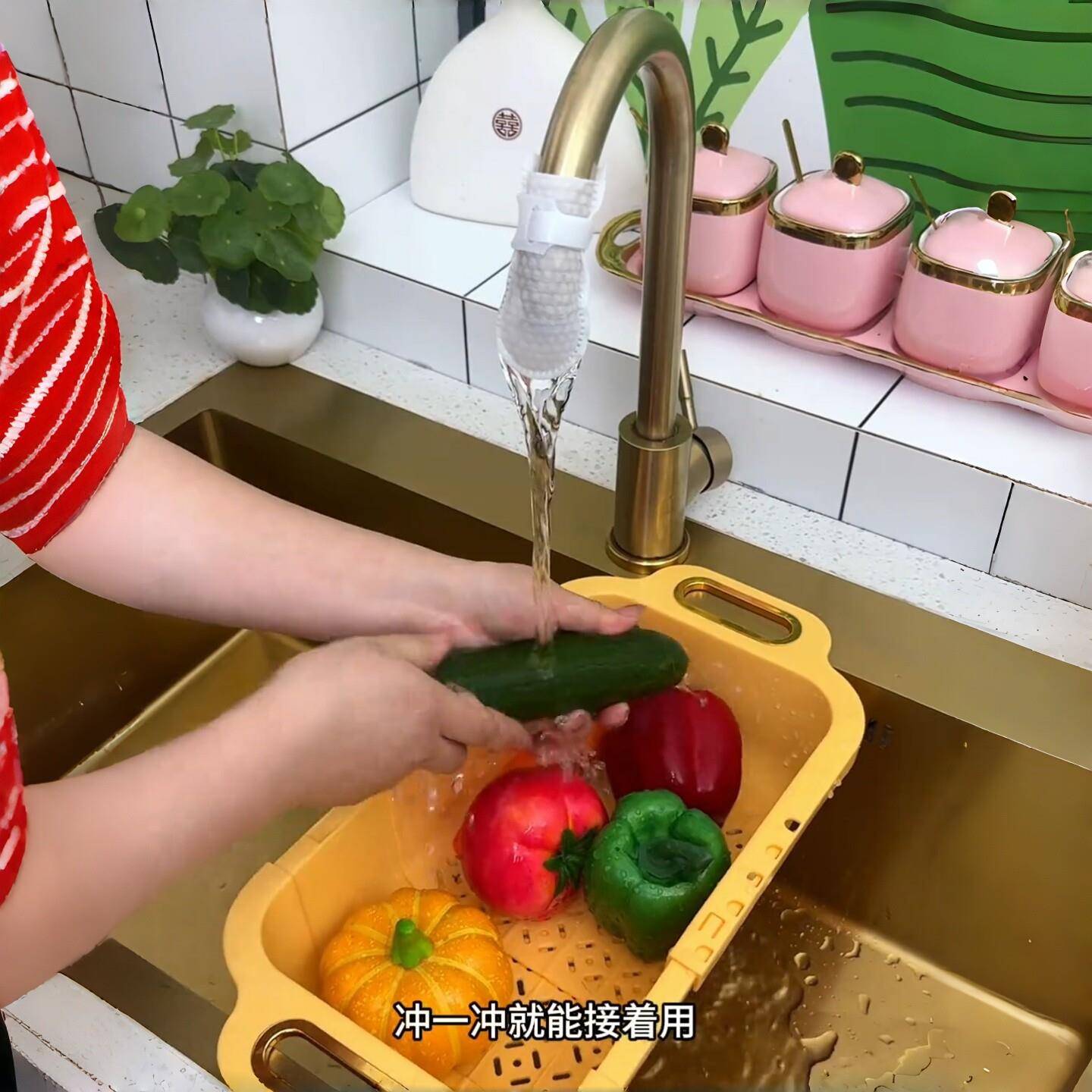 龙头过滤袋自水来水出水口过滤布宿舍家用水龙头用防棉溅滤水器