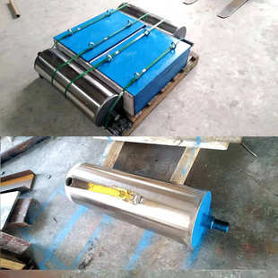 厂家悬挂式磁滚筒除铁器 矿山输送带滚筒式除铁器 铁硼磁铁除铁器