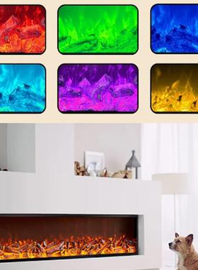 用2D欧式嵌入电子式VVG壁炉家仿能真柴火焰壁炉装饰取暖器节省电