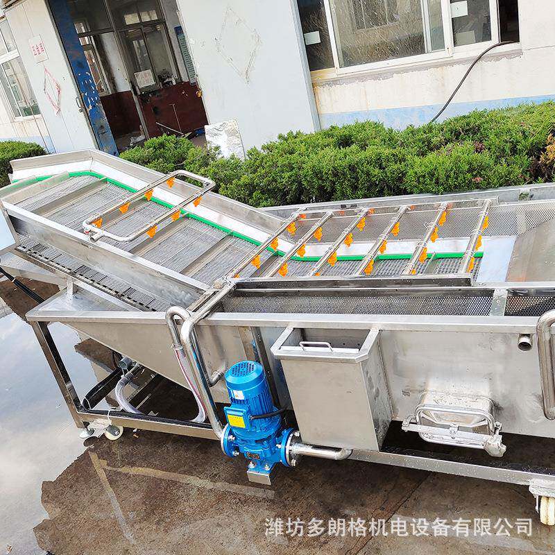 气泡清洗机超声波商用大型滚动式清洗设备食品厂加工用果蔬清洗器