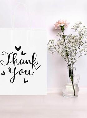 10 Pieces Paper Bags Thank You Gift Bags Bulk with Handle