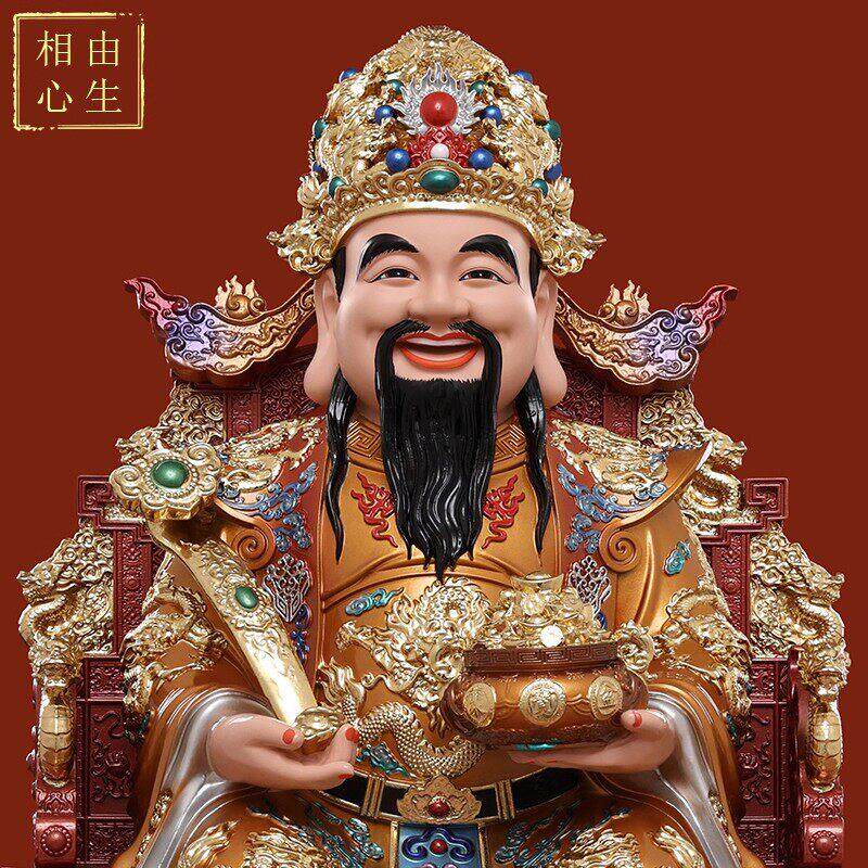 财神爷摆件家用店铺办公室神像范蠡开业招财文财神办公室供奉店铺