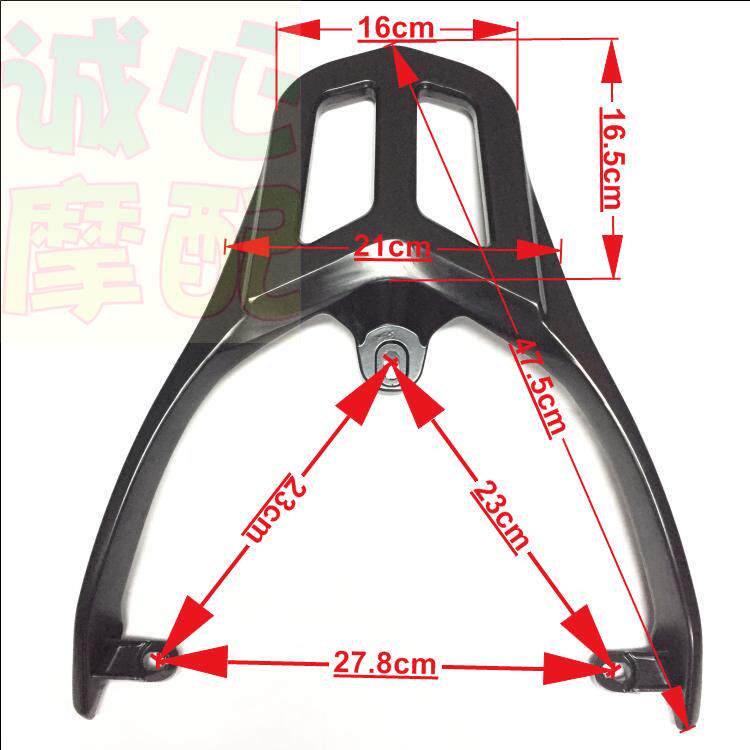 机车鬼火后货架 尾箱架尾架改装电动车尾翼 一二代滑板车后衣架