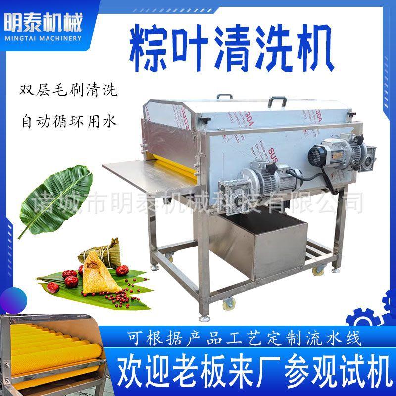 全自动粽叶清洗机箬叶芦苇叶竹叶荷叶玉米叶芭蕉叶清洗去农残设备