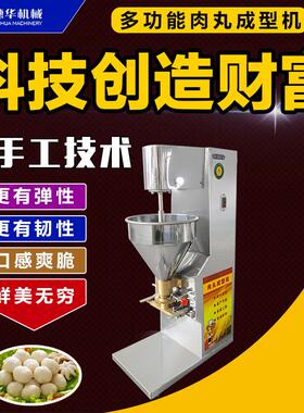 穗华肉丸机商用全自动牛肉猪肉鱼丸成型机不锈钢素菜土豆丸子设备