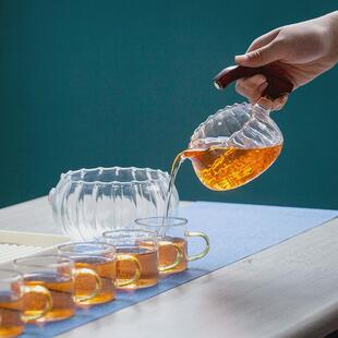 闽政玻璃茶具套装侍女懒人全自动感应泡茶器创意中式会客功夫茶壶