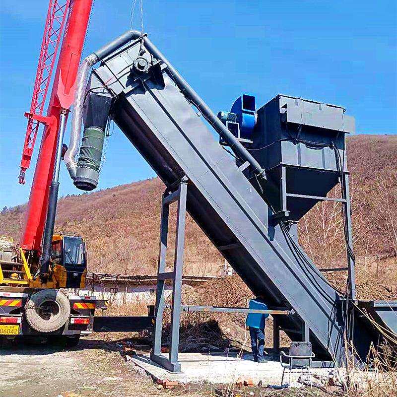 四川集装箱粉煤灰拆箱机矿粉中转卸灰机固定/移动式水泥粉卸车机