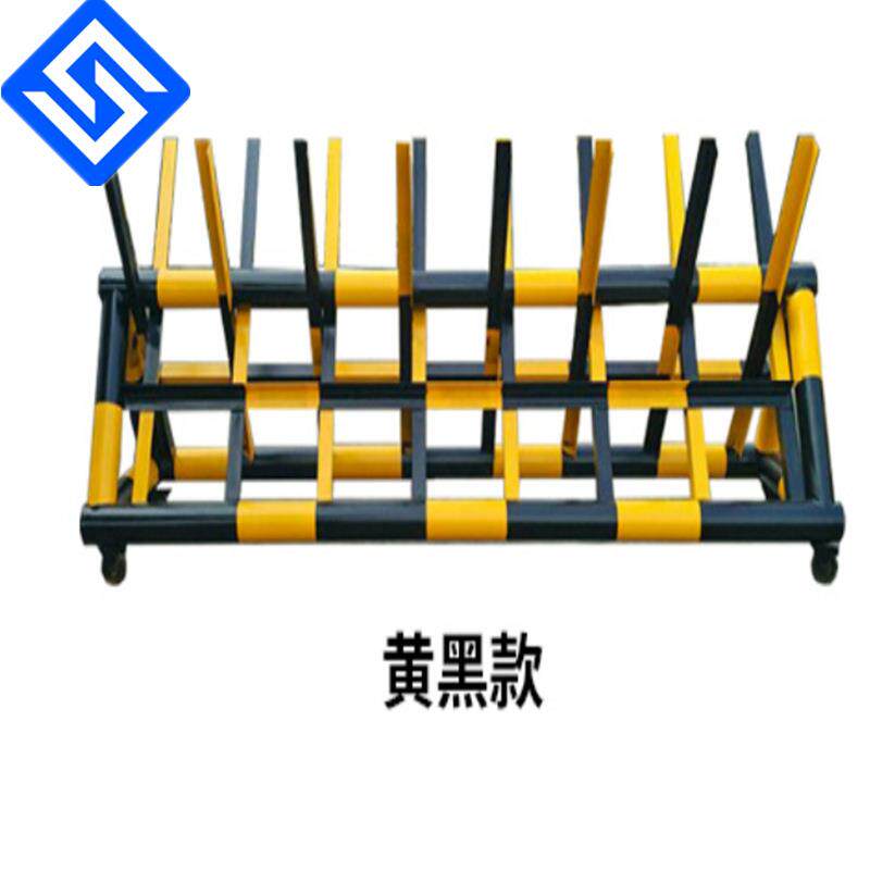 拒马护栏防冲撞护栏可移动黄黑万向轮拒马学校门口挡车移动护栏