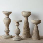 跨境泡桐木柱形花架民宿客厅落地实木阳台置物架大摆件 折扣价