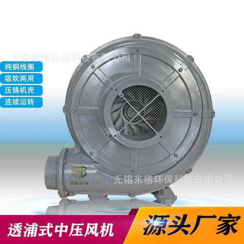 工业锅炉助燃用透浦式中压风机大风量中压鼓风机纯铜芯压铸铝风机