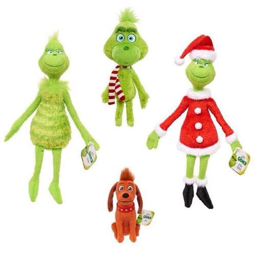 32cm Christmas Plush Green Monster Elf Doll Oranments Xmas D