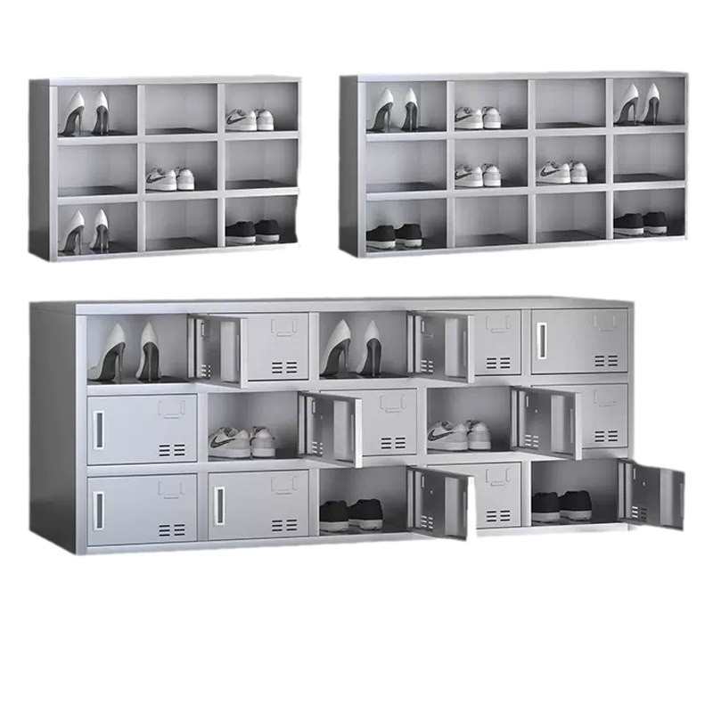 陕西不锈钢员工鞋柜无尘工厂净化车间实验室更衣室单面双面换鞋凳