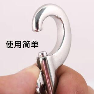 狗狗牵引绳配件卡扣扣不锈钢万向扣子螺母安全扣保险挂钩连接扣