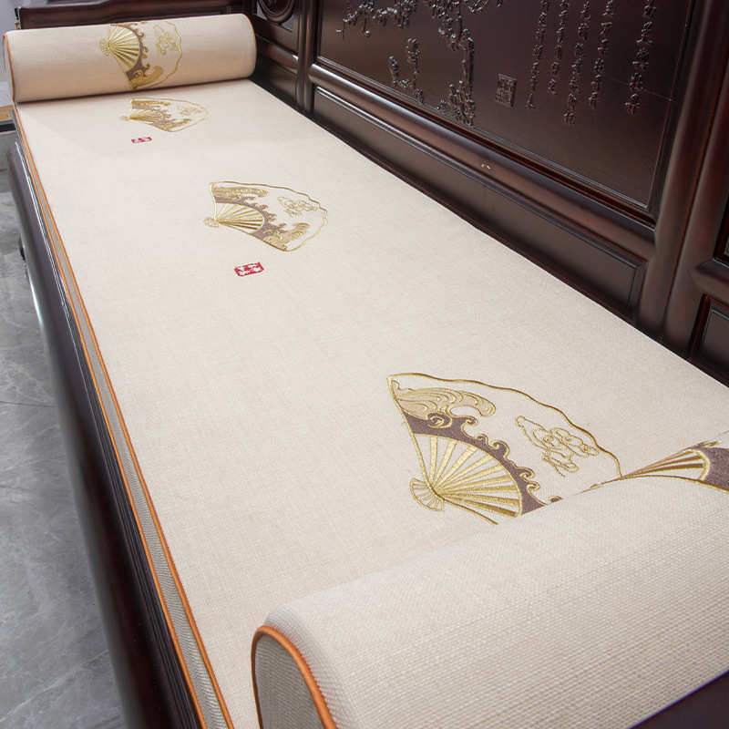 红木沙发坐垫新中式罗汉床套罩实木家具沙发垫座垫防滑五件套