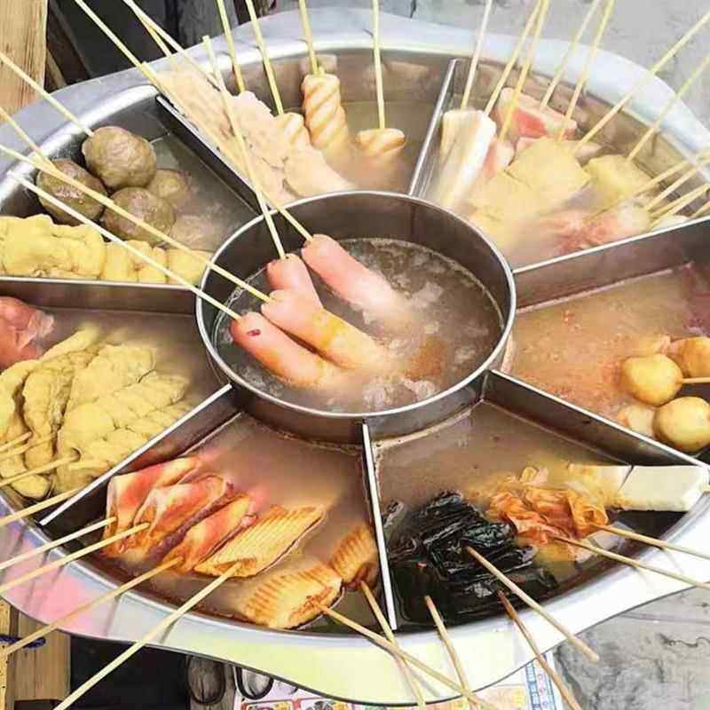 麻辣烫锅商用专用锅煮菜锅串串锅摆摊关东煮锅煤气格子盆九宫格锅,厨房/烹饪用具,火锅,淘宝优惠券,粉丝福利购,淘宝优惠卷