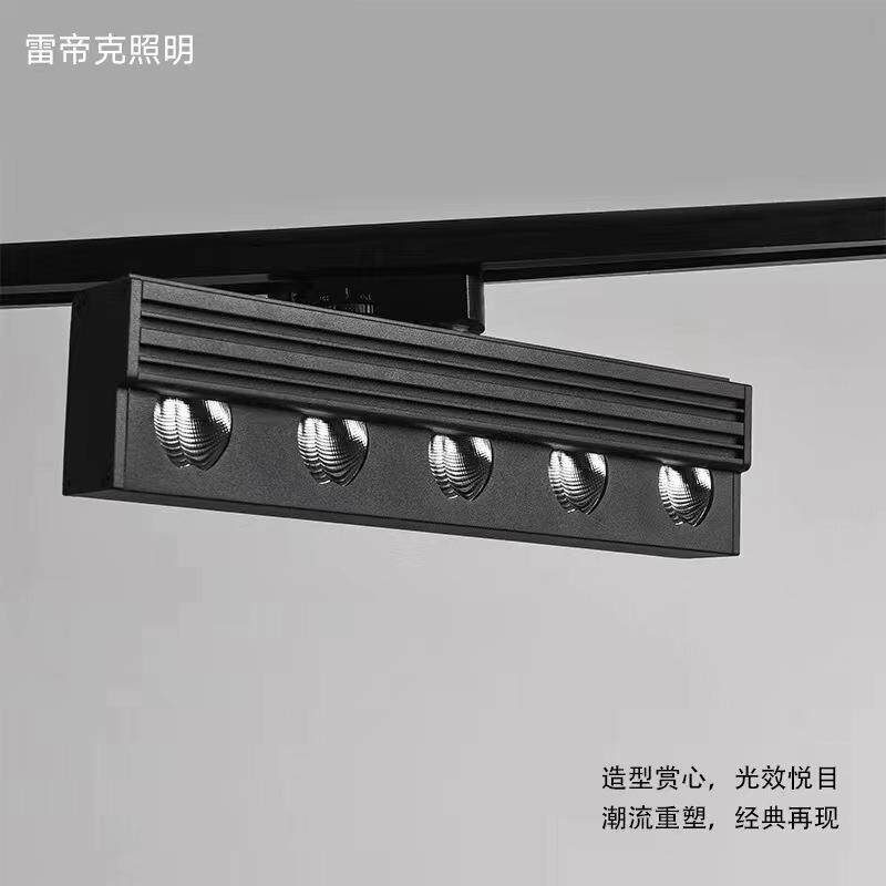 LED偏光洗墙射灯轨道式室内博物馆灯具展厅美术馆酒店洗墙灯