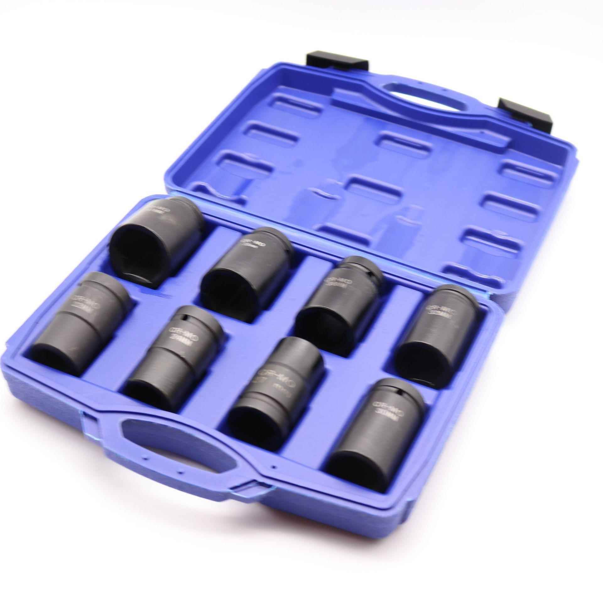 六件套气动短筒组套1/套2手动套QWM筒短8气动套筒角