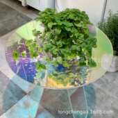 亚克力炫彩茶几七彩网红渐变神仙茶几亚克力简约时尚 透明桌子