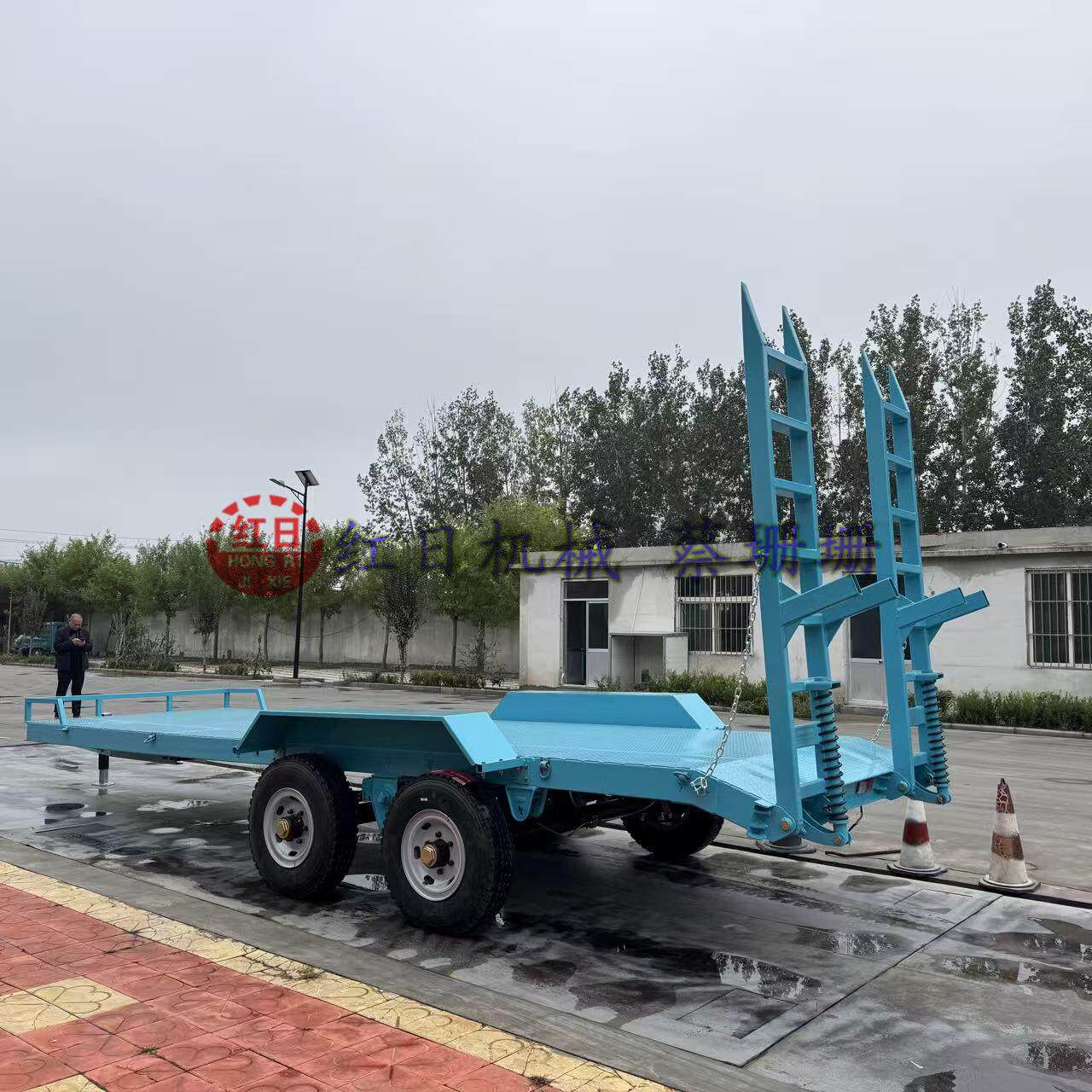 挖掘机拖车专业生产拖挂车生产厂家加工平板拖车农用拖车