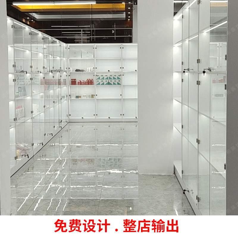 广州商用带锁品展示/示柜玩具模礼型玻璃展柜防尘柜展茶叶香烟示