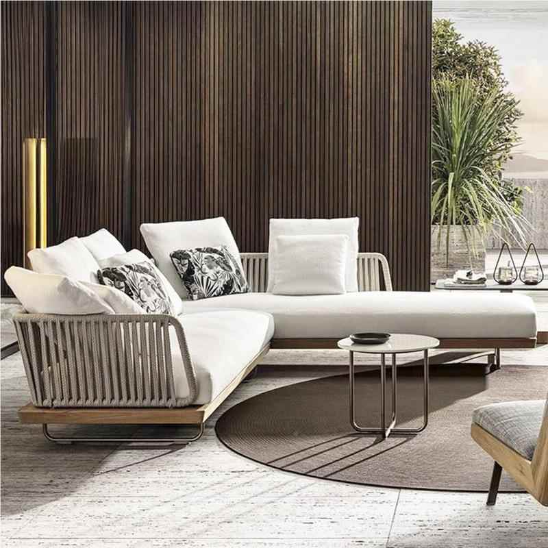 北欧户外台沙组合447防水防晒阳发室外藤椅院客庭厅室外休闲藤编