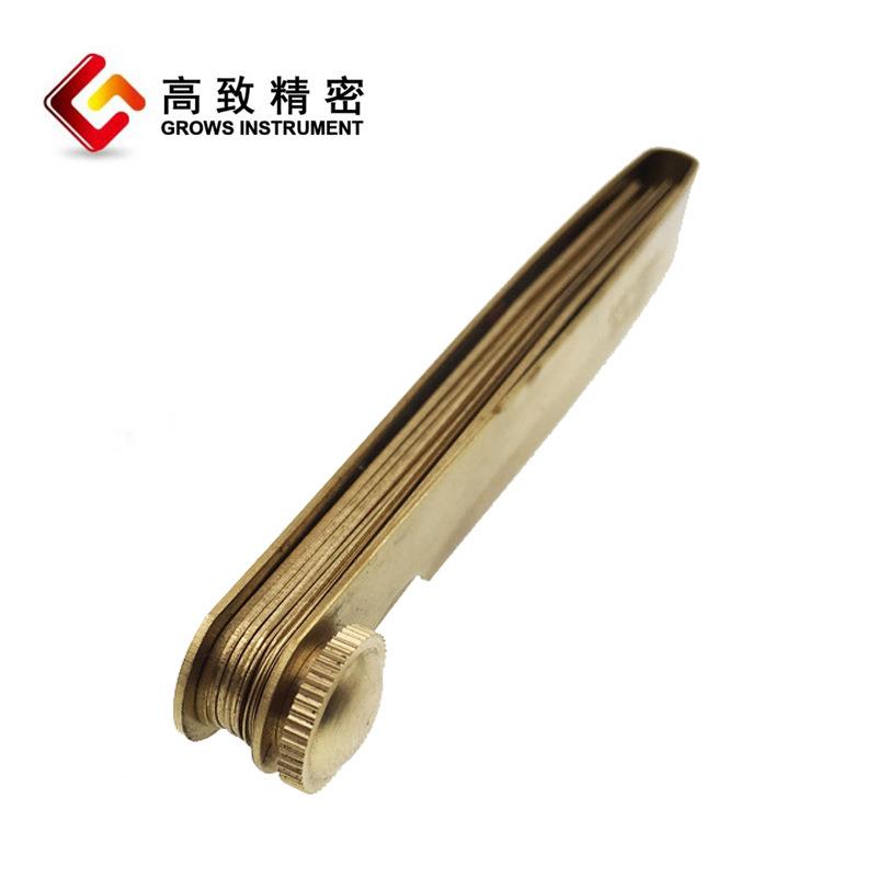 黄铜塞尺塞规间隙尺厚薄规无磁铜塞尺单片套装铜塞尺0.05-1mm