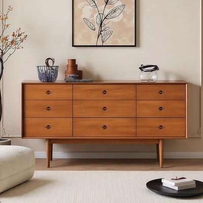 式古实8798木餐边柜家用客厅储柜法沙发背柜侘物寂中古风玄复关柜