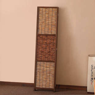 碳化芦苇帘折叠屏风木质客厅家居玄关现代酒店简约办公室屏风隔断