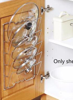 Pan Stainless Steel Pot Lid Plates Kitchen 5 Slots Sink Coun