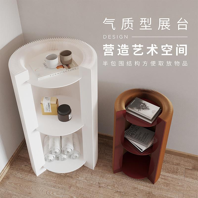 十八纸置物架多层架厨房用具收纳架移动折叠卧室床头多用落地书架