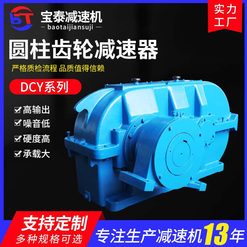 DCY圆柱齿轮减速器+低速轴+逆止器组合减速机齿轮减速机厂家