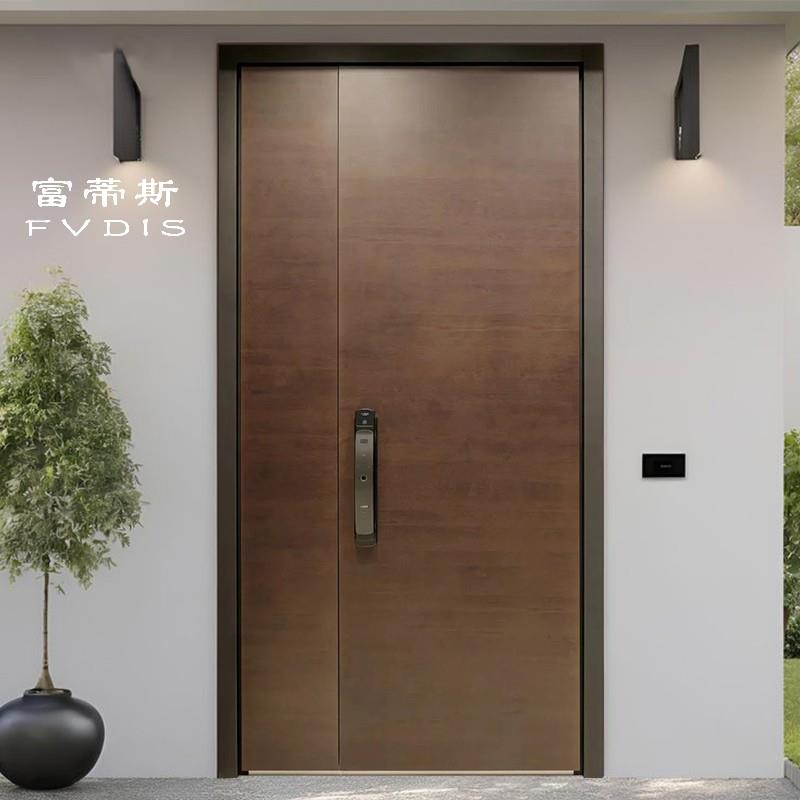 浙江精雕铸铝入户防盗门子母防爆门别墅大门农村自建房进户门定制