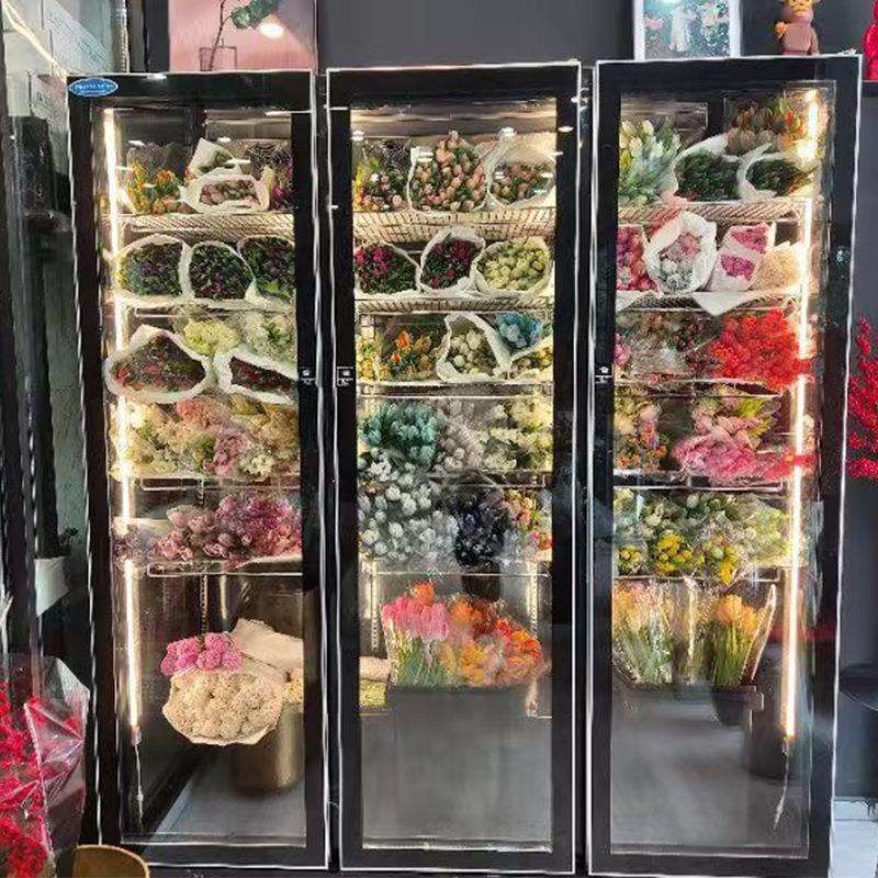 菲诗玛鲜花柜风冷立式冷藏柜商用冰柜花店1.8米鲜花保鲜柜冰箱